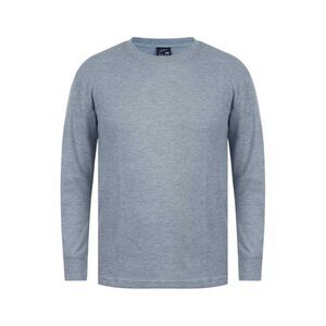 Fabric Mens Waffle Long-Sleeved T-Shirt / Gray